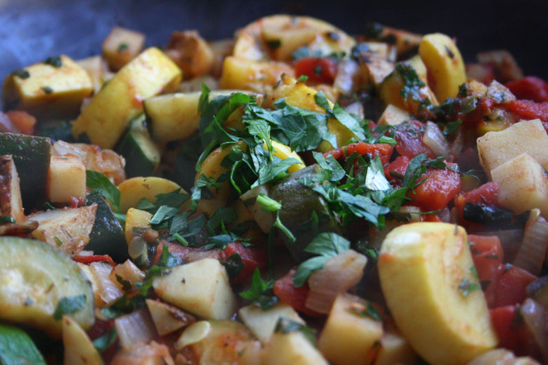 Turli Perimesh | Vegetables with Parsley