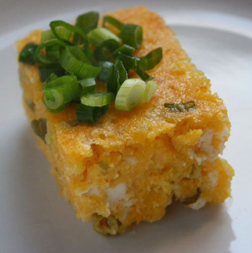 Abanian Cornbread with Feta and Green Onion