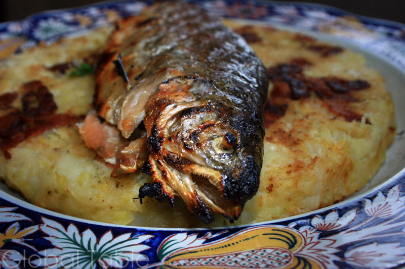 Whole Grilled Trout, Andorran-style