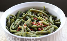 Green Beans with Speck can be made ahead and heated in the oven right before serving.