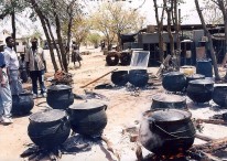 Falkirks (pots) used for special occasion stews. Photo by