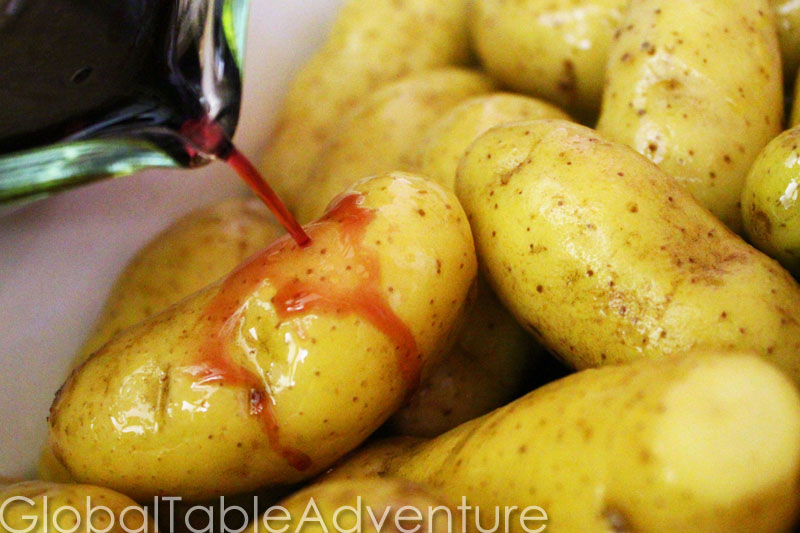 Red Wine Potatoes Potatoes “Afelia” Global Table Adventure
