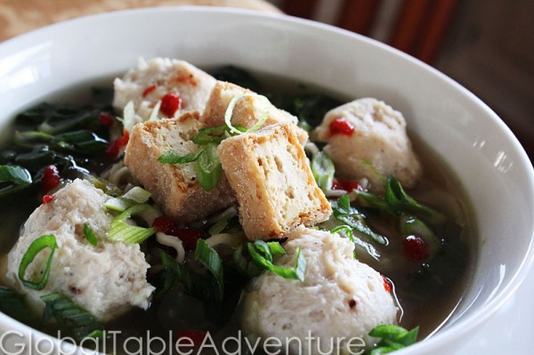 Chicken Meatball Soup Bakso Noodle Soup Global Table Adventure