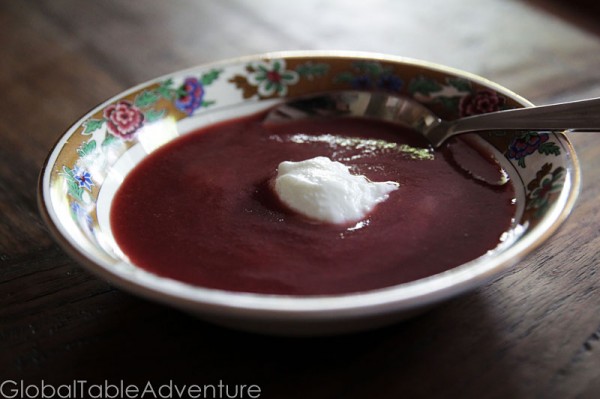 Chilled Cherry Soup | Hungary | 7 Cold soup recipes from around the world.