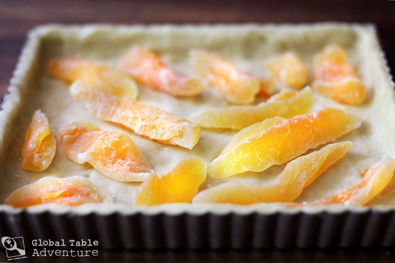 Candied Cantaloupe And Cherry Almond Tart Galapian Global Table Adventure
