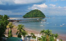 View of Isla Taboga, with Panama City in the background. Photo by Osopolar.