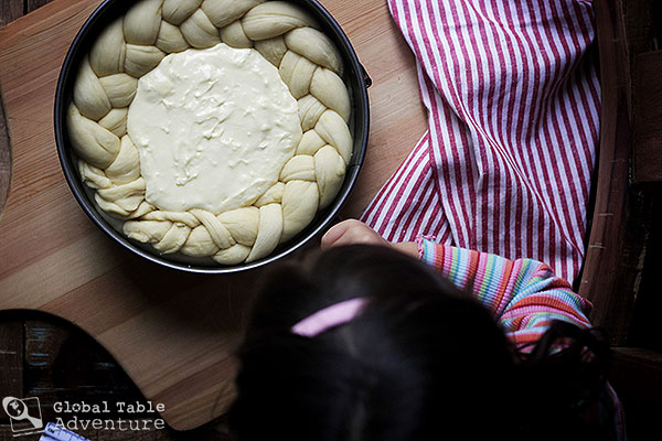 Romanian Pasca, Sweet Cottage Cheese Filled Easter Bread - ChainBaker