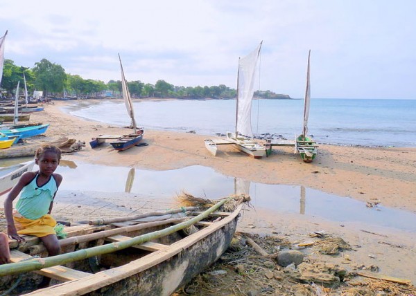 Fishing boats in Sao Tome & Principe. Photo by Bdickerson.