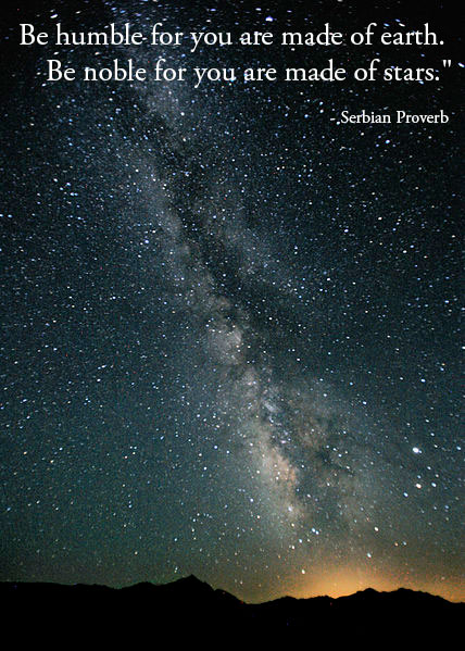 Serbian proverb with a glorious photo of the Milky Way taken by Steve Jurvetson.