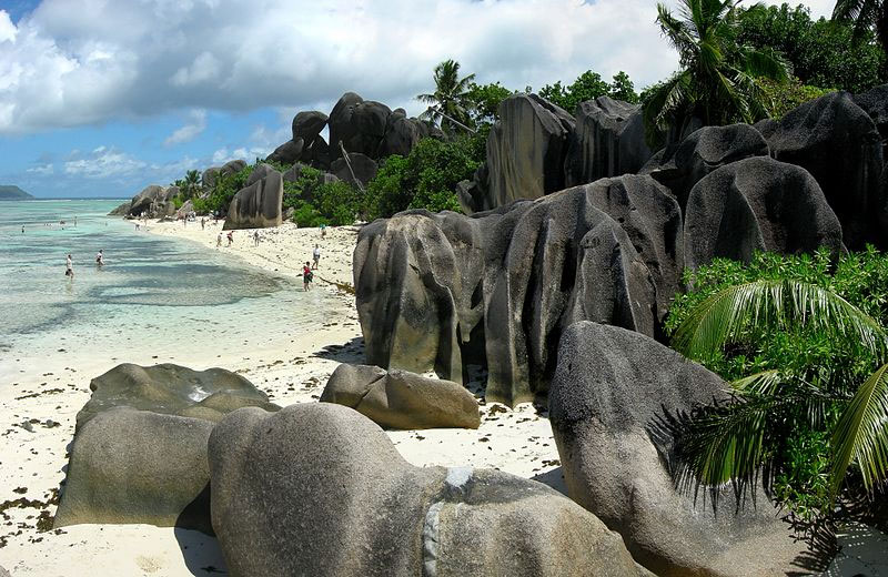 The spectacular beach of Anse Source d'Argent on the island of La Digue, Seychelles. Photo by Tobias Alt.