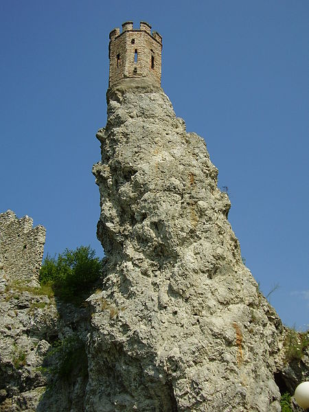 Slovakia, Devin castle, Panenská veža ("Virgin tower"). Photo by Ladislav Kováč.