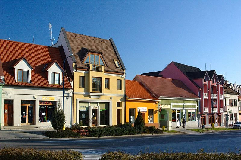Vrbové, city center. Photo by Stanislav Doronenko.