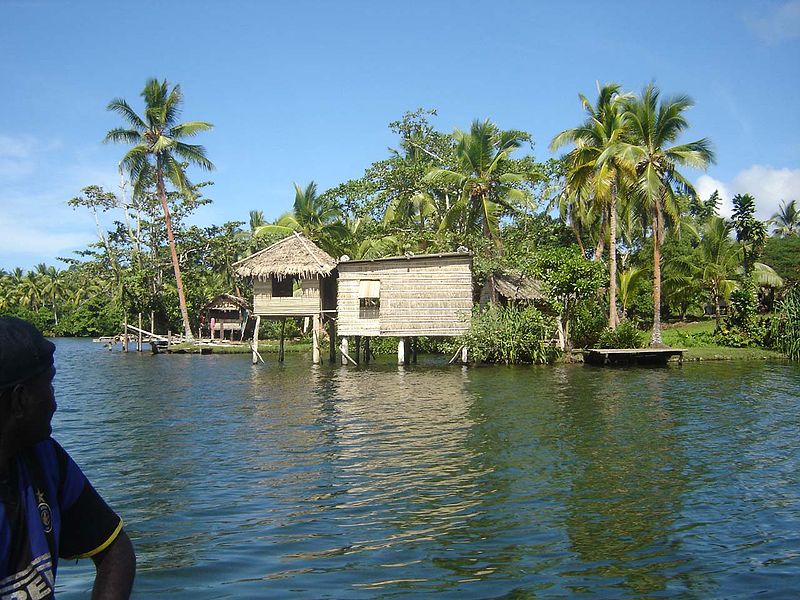 View of a typical house besides the water. Photo by Phenss.