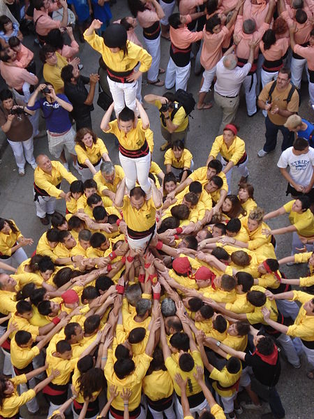 Castellers of Solsona. Photo by Solde.