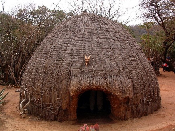 Traditional Swazi Hut. Photo by Anne97432.