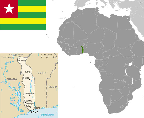 Togo-maps-and-flag