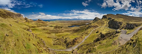 View from Quiraing to the Staffinbay. Isle of Skye, Scotland. Photo by Stefan Krause.