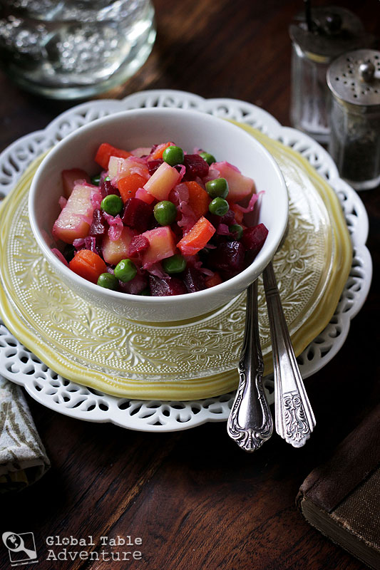 Ukrainian Beet Salad Salat Vinagret Global Table Adventure