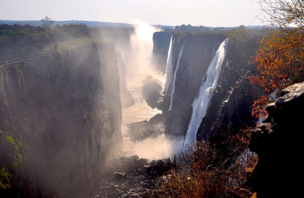 Victoria Falls, First Gorge, Zambian Side. Photo by DoctorJoeE.