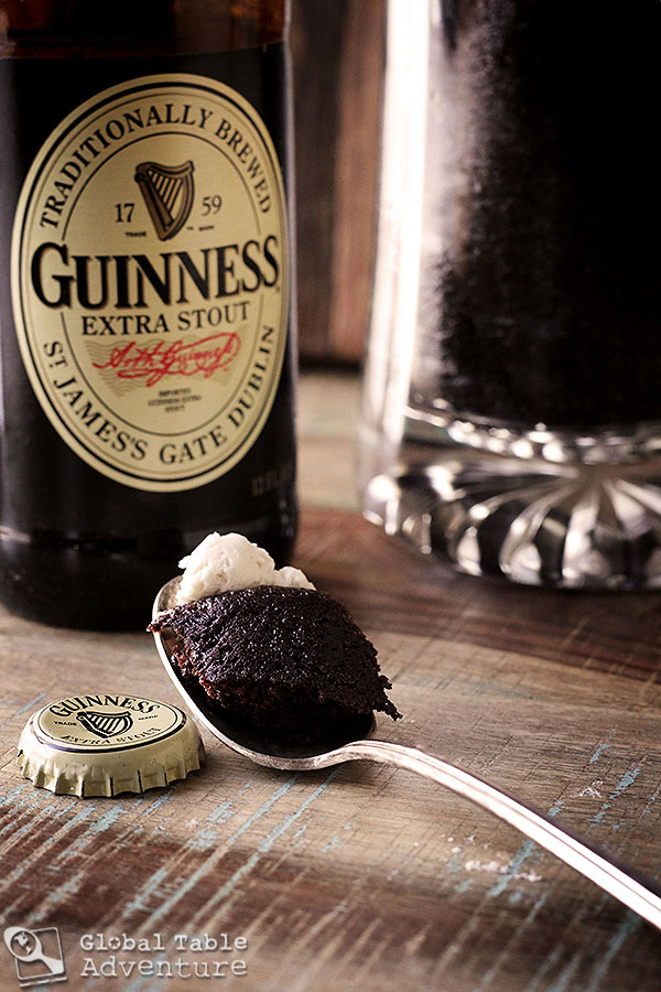 Guinness Chocolate Cake and Bailey's Buttercream... in a mug!