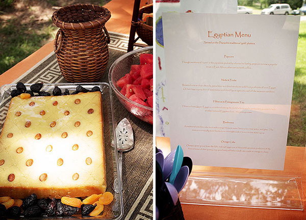 The Menu | How to throw an Egyptian-themed birthday party