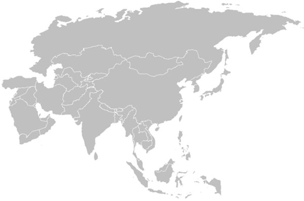Map of Asia courtesy of Wikipedia.