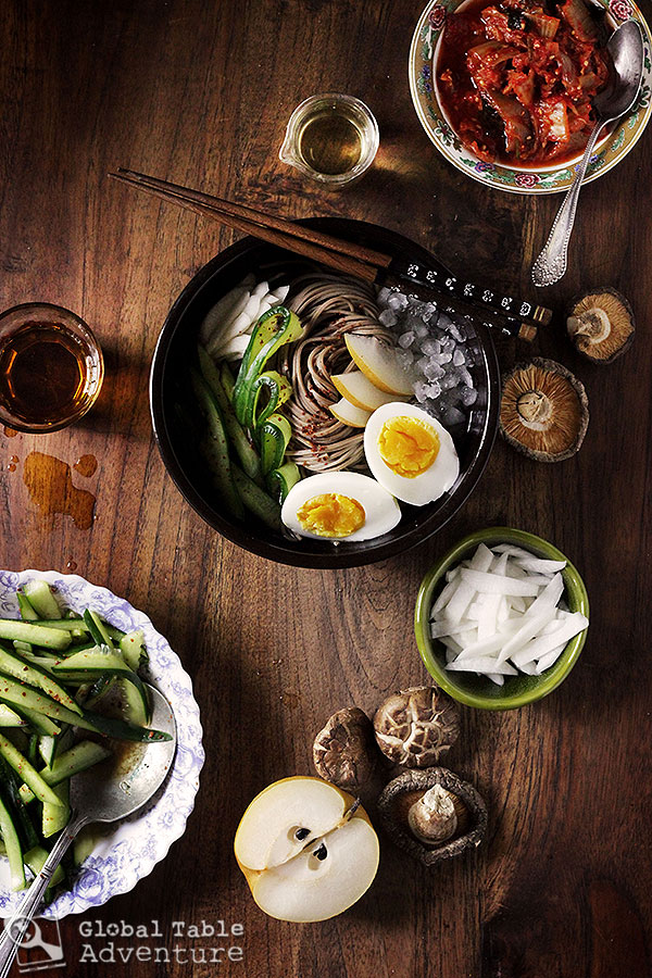 Iced Korean Buckwheat Noodles (Mul-naengmyeon) | 7 cold soups from around the world