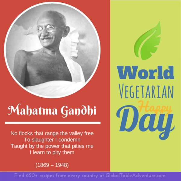 Gandhi quote for world vegetarian day
