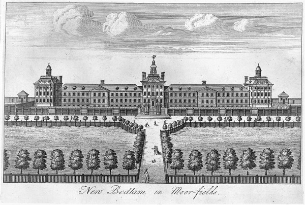 The Hospital of Bethlem, a.k.a. Bedlam, at Moorfields, London (Engraving)