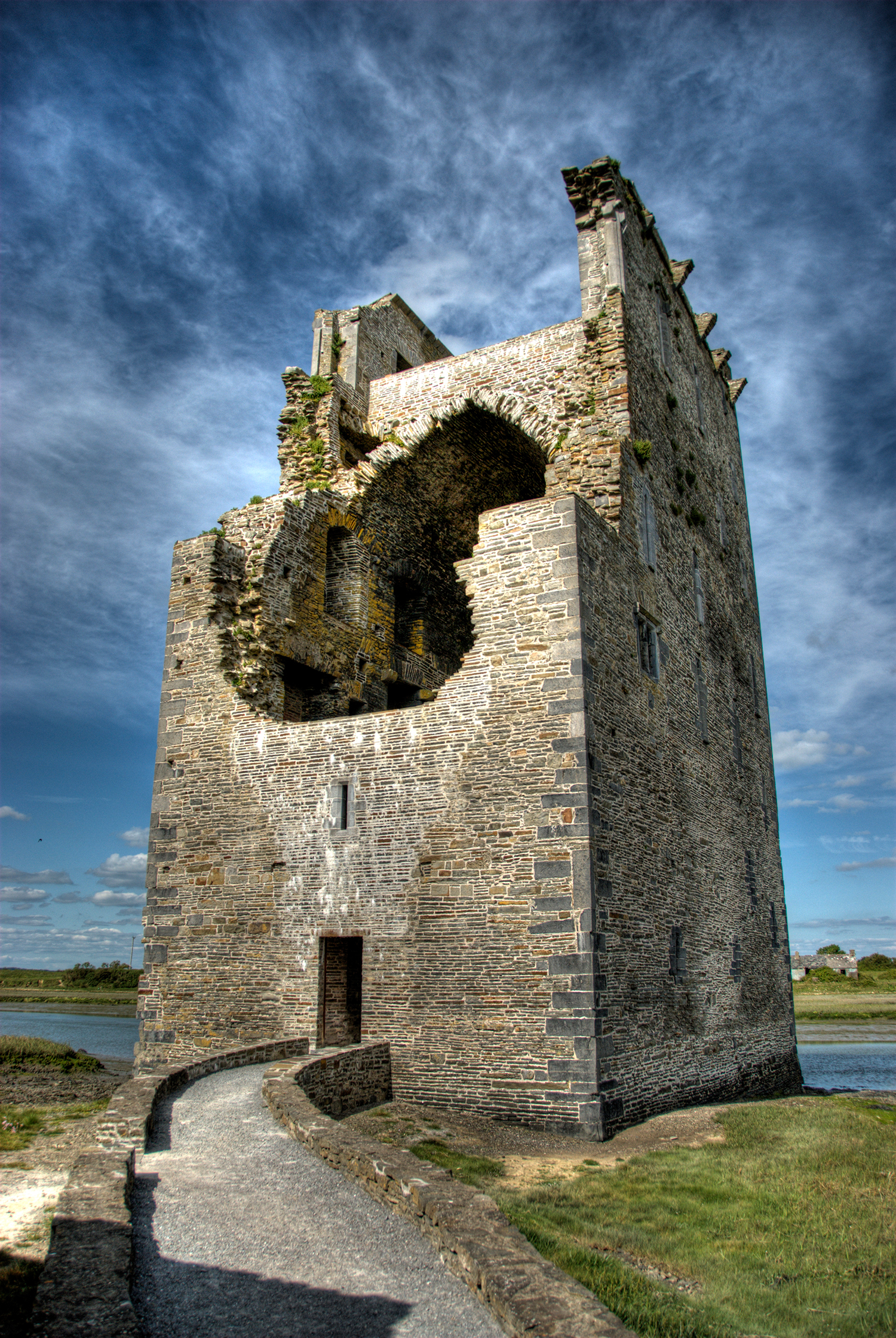 Photo of Carrigafoyle Castle, Co. Kerry, Republic of Ireland.