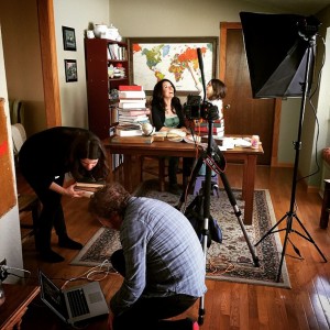 Behind the scenes: Photo shoot for Food & Wine.