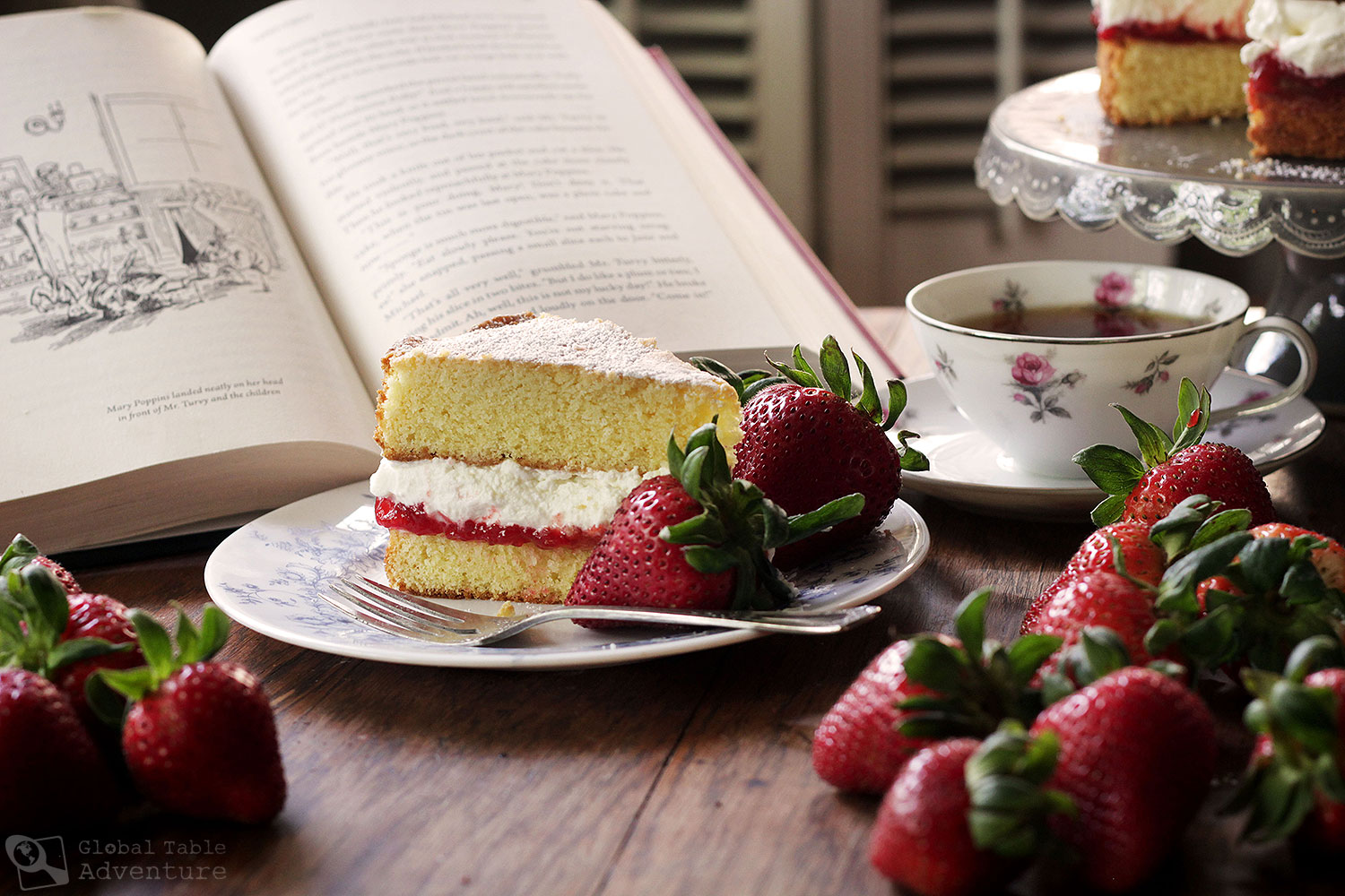 Victoria Sponge Cake Recipe inspired by Mary Poppins