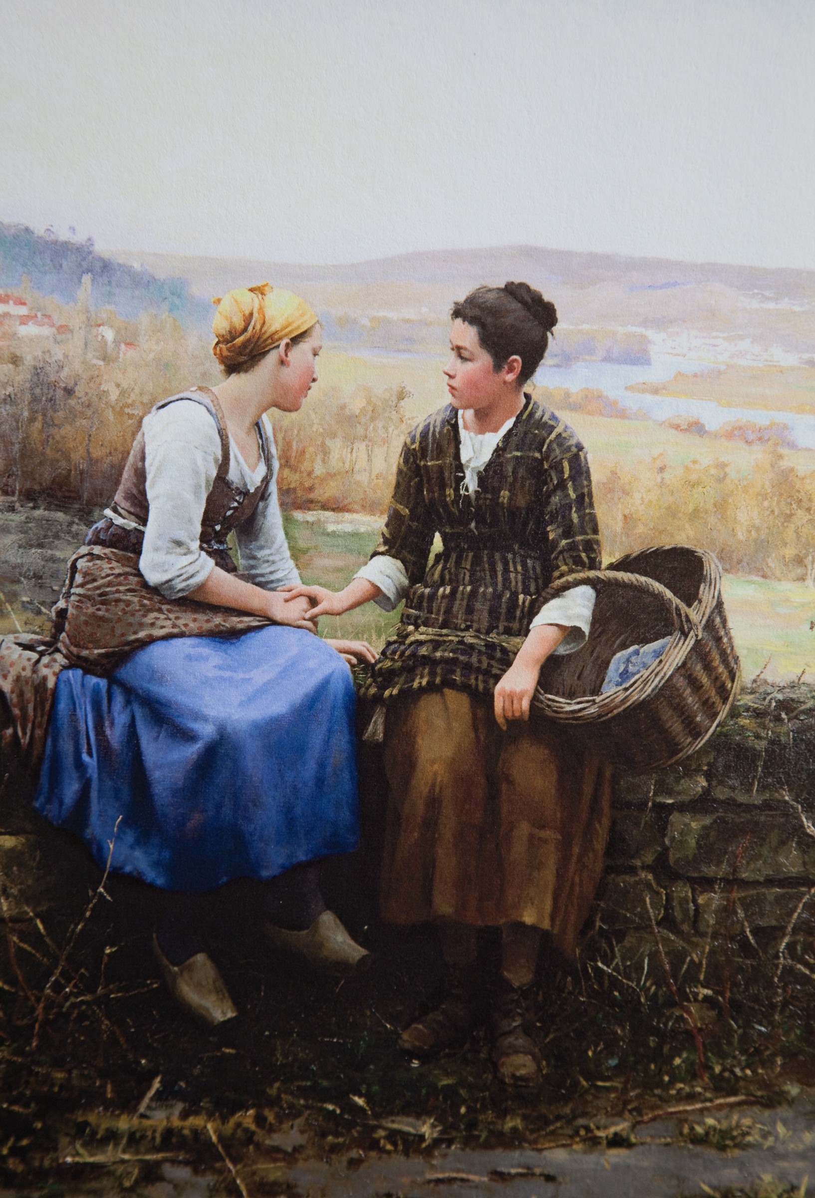 Peace is grace for what you *can't* see // The First Grief (Le Premier Chagrin) by Daniel Ridgway Knight, 1892, Brigham Young University Museum of Art