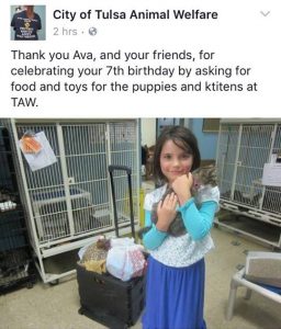 Donate your birthday party