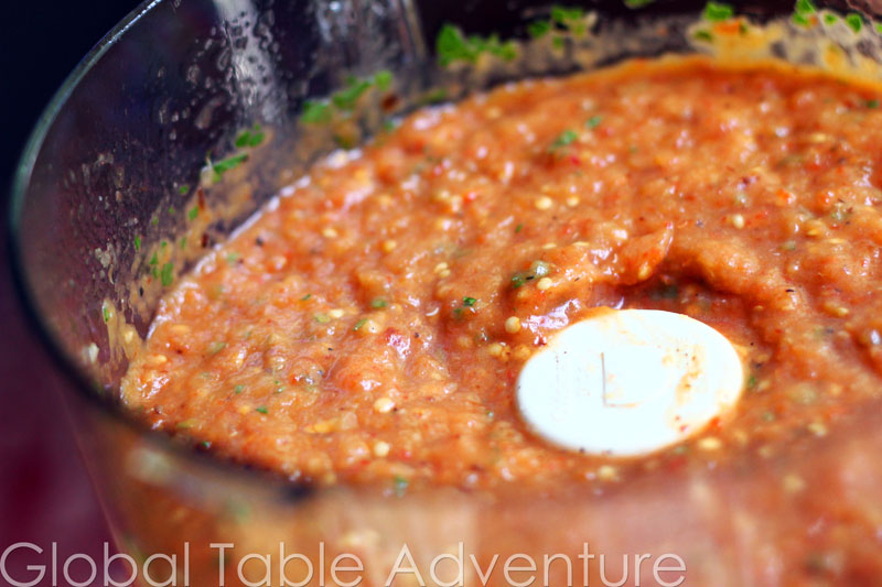 Roasted Eggplant & Bell Pepper Dip Kyopolou Global Table Adventure