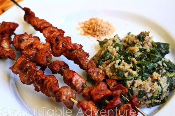 Spiced Lamb Kabobs | Brochettes | Global Table Adventure