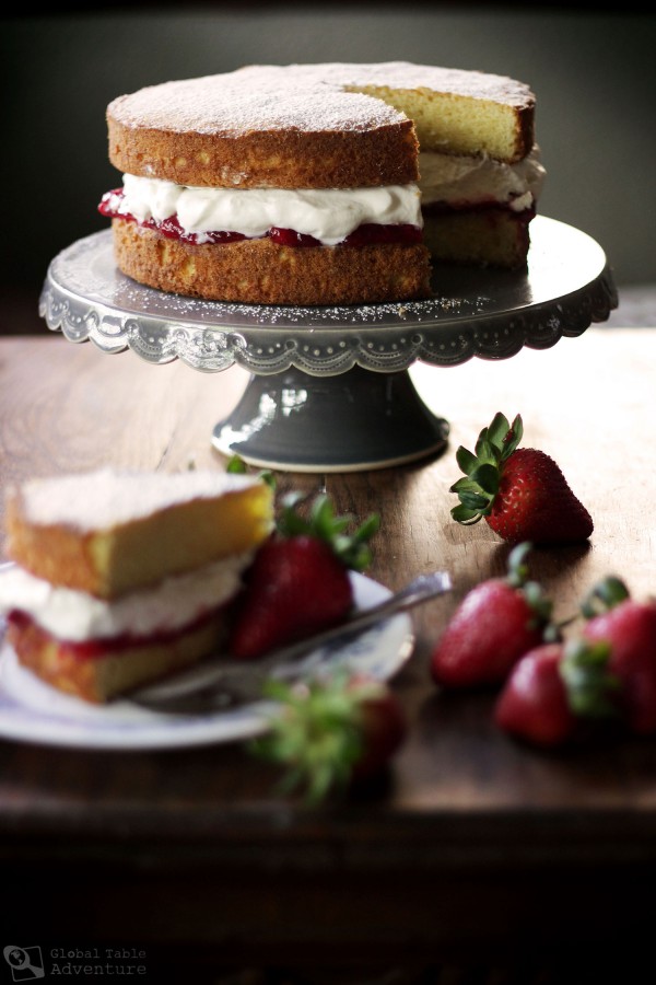 British Victoria Sponge Cake | Global Table Adventure